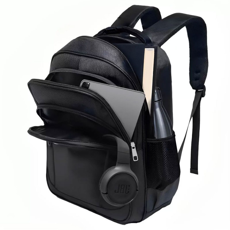 Mochila Escolar/ Universitária Unissex Preta Impermeável Mochila Escolar/ Universitária Unissex Preta Impermeável