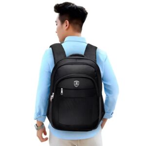 Mochila Escolar/ Universitária Unissex Preta Impermeável