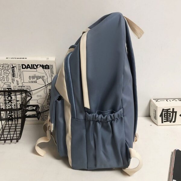 Mochila Universitária Escolar Coreana Impermeável Porta Notebook
