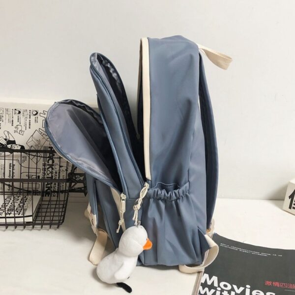 Mochila Universitária Escolar Coreana Impermeável Porta Notebook
