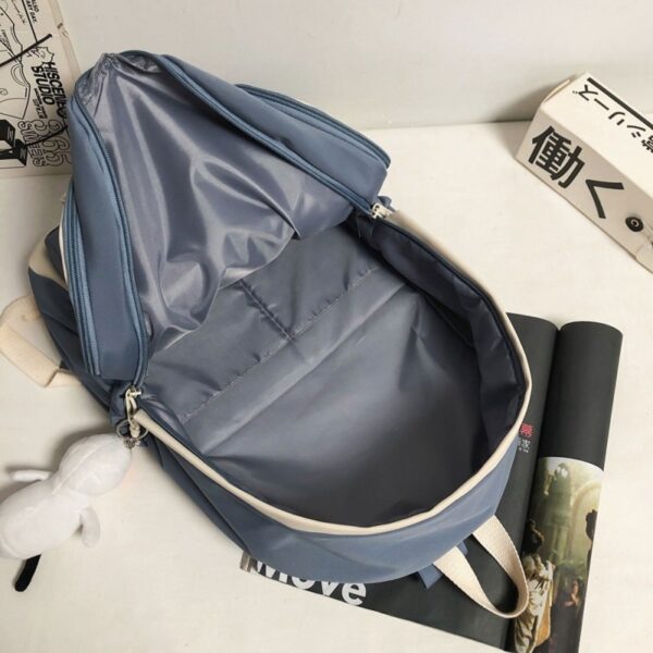 Mochila Universitária Escolar Coreana Impermeável Porta Notebook