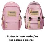 Mochila Feminina Universitária Estilo Coreana 2 Divisórias