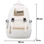 Mochila Feminina Universitária Estilo Coreana 2 Divisórias