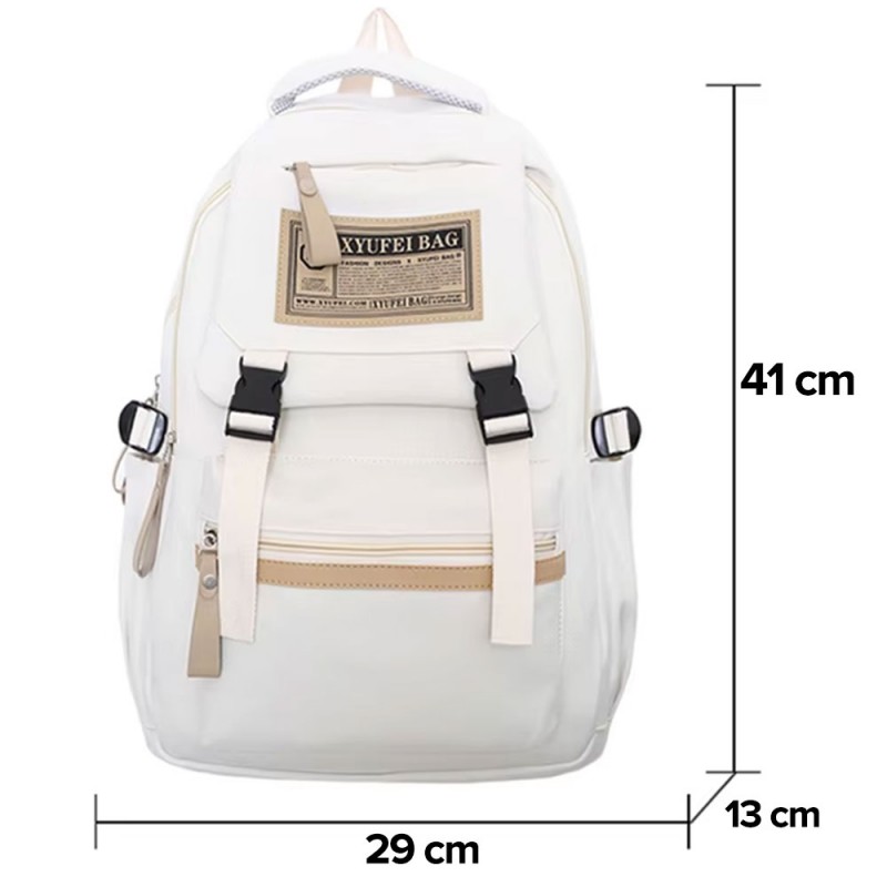 Mochila Feminina Universitária Estilo Coreana 2 Divisórias