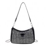 Bolsa Feminina Pequena De Brilho Strass Corrente Blogueira Bolsa Feminina Pequena De Brilho Strass Corrente Blogueira