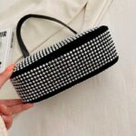 Bolsa Feminina Pequena De Brilho Strass Corrente Blogueira Bolsa Feminina Pequena De Brilho Strass Corrente Blogueira