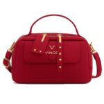Bolsa Feminina Transversal Com Bolso Frontal De Fecho Magnético