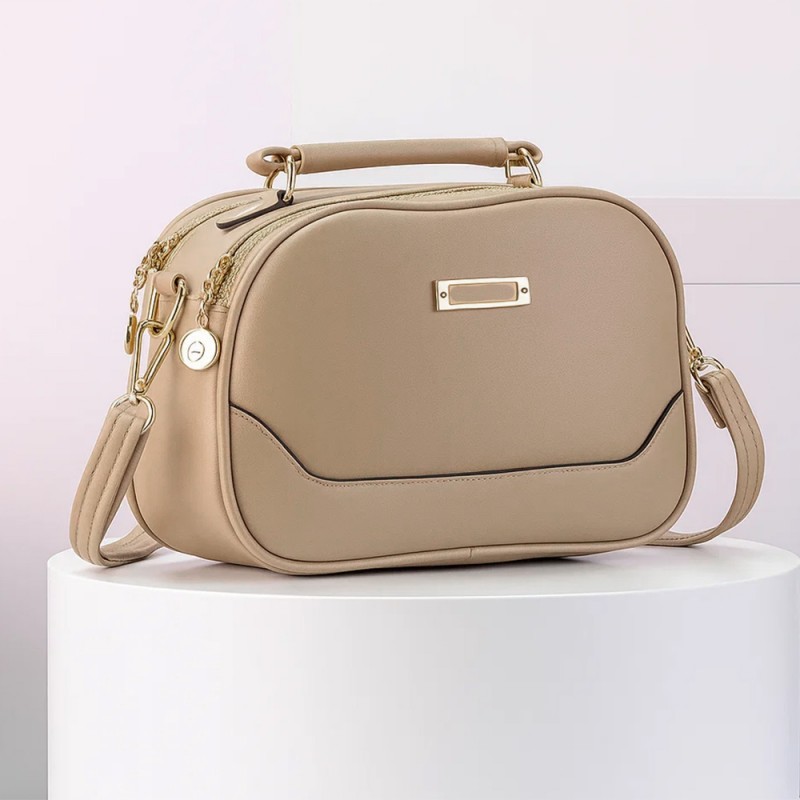 Bolsa Média Feminina 2 Divisórias Com Alça De Mão E Transversal