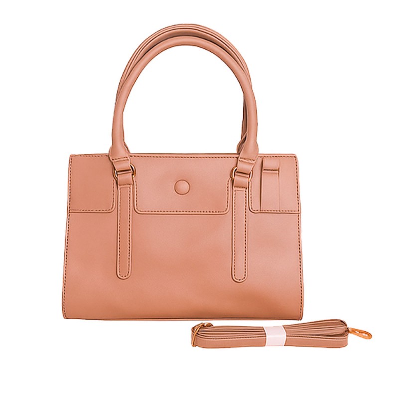 Bolsa Transversal Feminina Alça Superior E Removível Com Fivela